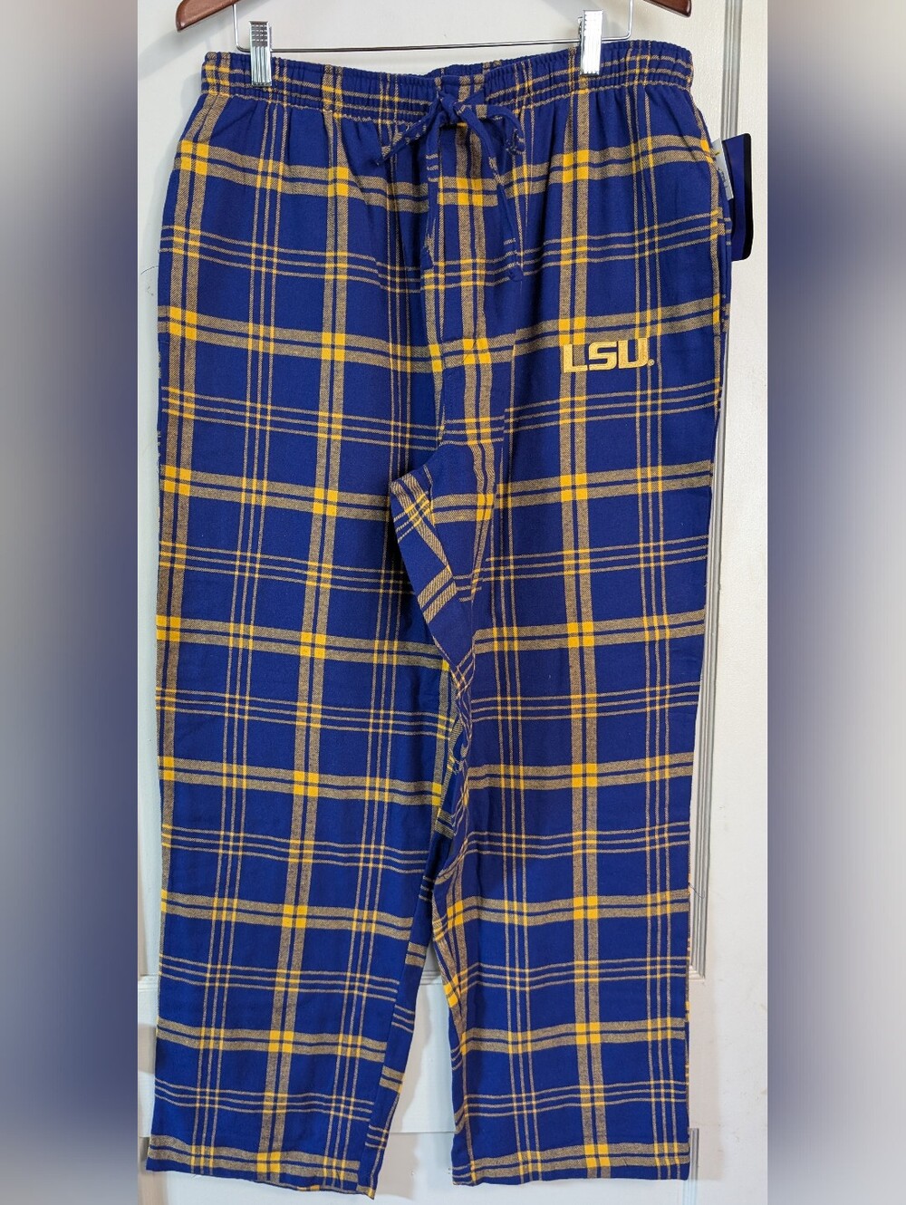 LSU Purple & Gold Plaid Lounge Pants